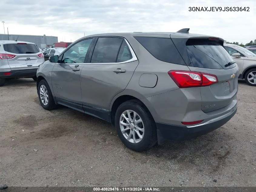 2018 Chevrolet Equinox Lt VIN: 3GNAXJEV9JS633642 Lot: 40829476