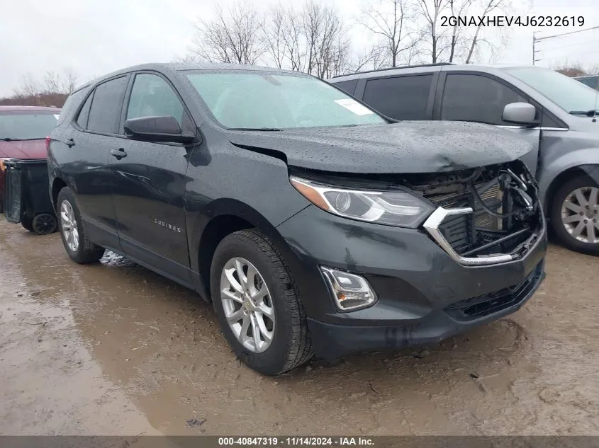 2018 Chevrolet Equinox Ls VIN: 2GNAXHEV4J6232619 Lot: 40847319