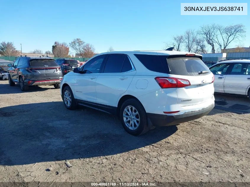 3GNAXJEV3JS638741 2018 Chevrolet Equinox Lt