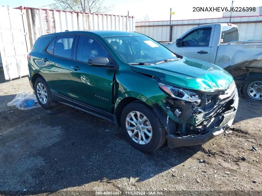 2018 Chevrolet Equinox Ls VIN: 2GNAXHEV6J6226398 Lot: 40853457