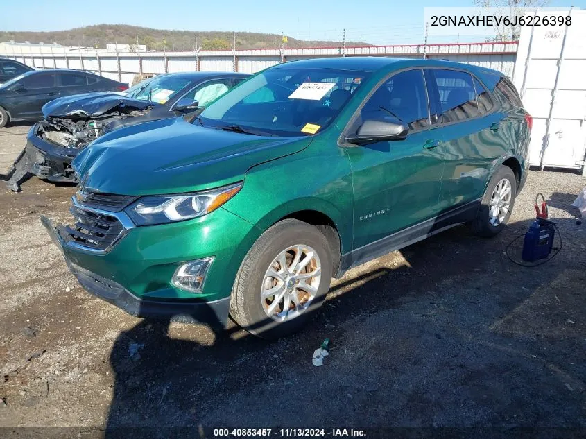 2018 Chevrolet Equinox Ls VIN: 2GNAXHEV6J6226398 Lot: 40853457