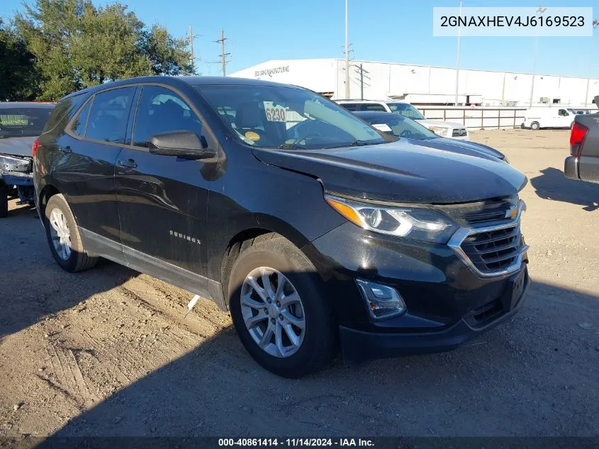 2018 Chevrolet Equinox Ls VIN: 2GNAXHEV4J6169523 Lot: 40861414