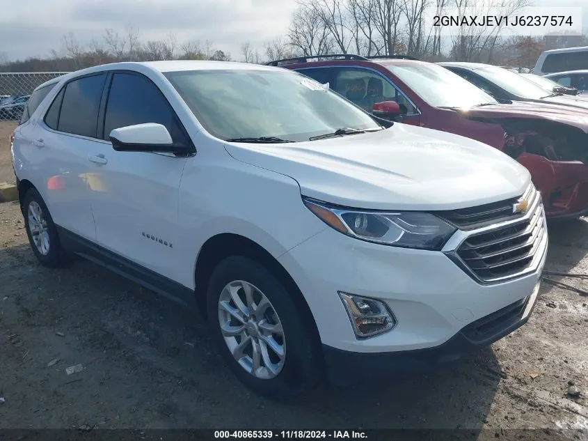 2018 Chevrolet Equinox Lt VIN: 2GNAXJEV1J6237574 Lot: 40865339