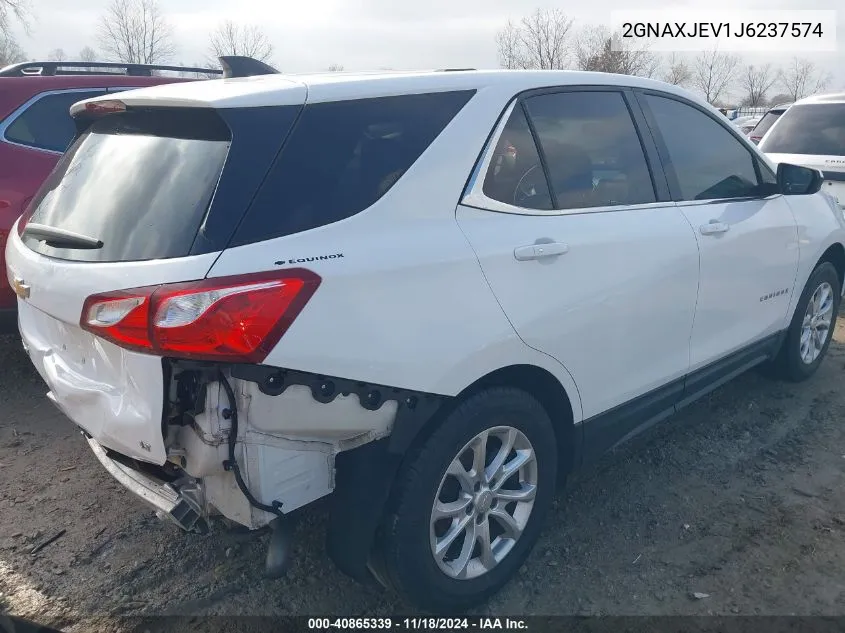 2018 Chevrolet Equinox Lt VIN: 2GNAXJEV1J6237574 Lot: 40865339