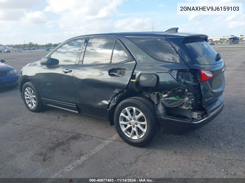 2018 Chevrolet Equinox Ls VIN: 2GNAXHEV9J6159103 Lot: 40877483