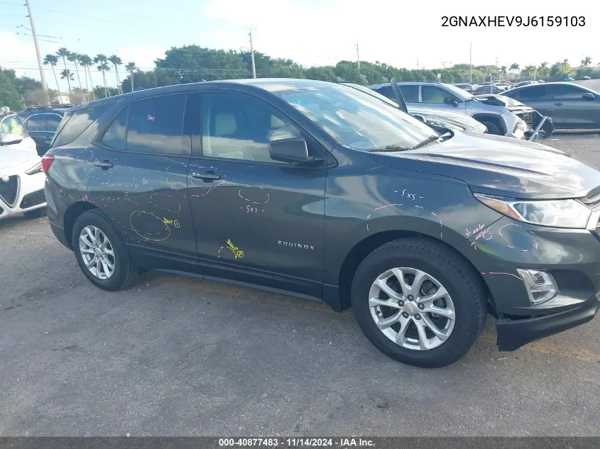 2018 Chevrolet Equinox Ls VIN: 2GNAXHEV9J6159103 Lot: 40877483