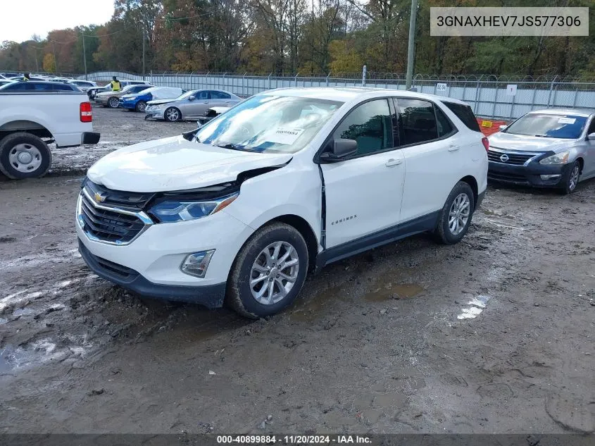 2018 Chevrolet Equinox Ls VIN: 3GNAXHEV7JS577306 Lot: 40899884