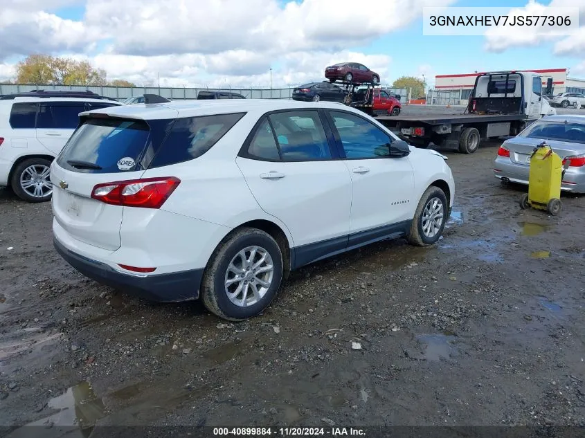 2018 Chevrolet Equinox Ls VIN: 3GNAXHEV7JS577306 Lot: 40899884