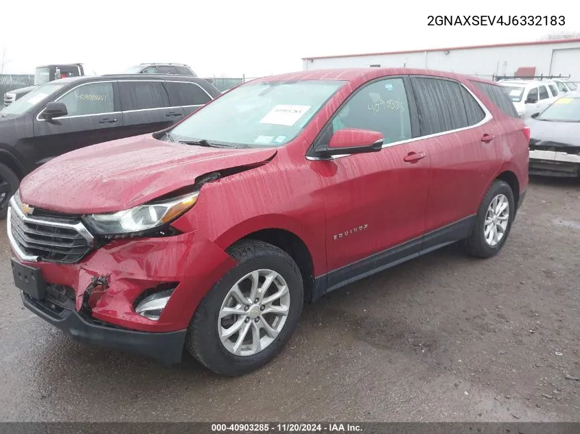 2018 Chevrolet Equinox Lt VIN: 2GNAXSEV4J6332183 Lot: 40903285