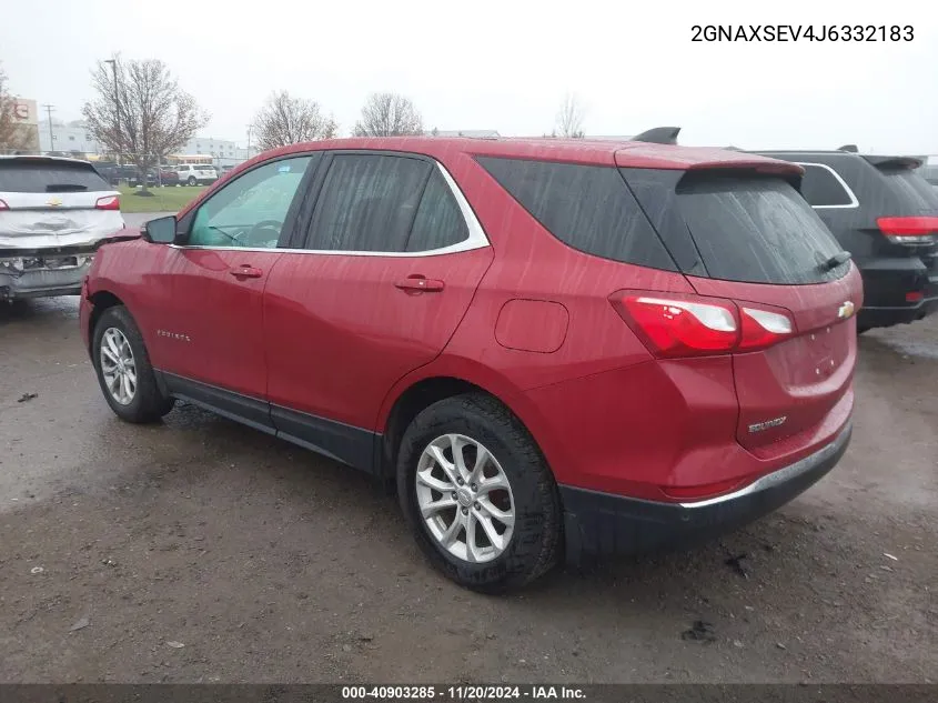 2018 Chevrolet Equinox Lt VIN: 2GNAXSEV4J6332183 Lot: 40903285