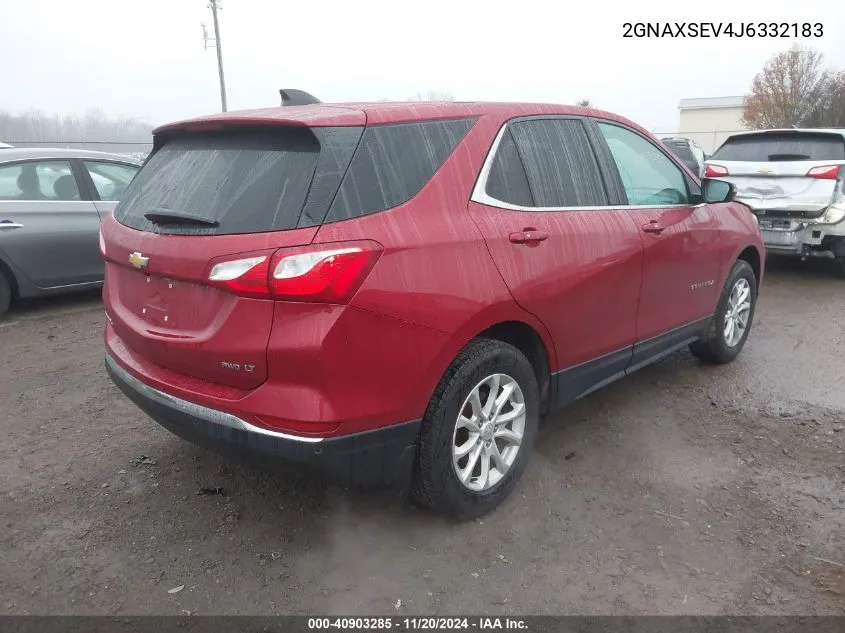 2018 Chevrolet Equinox Lt VIN: 2GNAXSEV4J6332183 Lot: 40903285