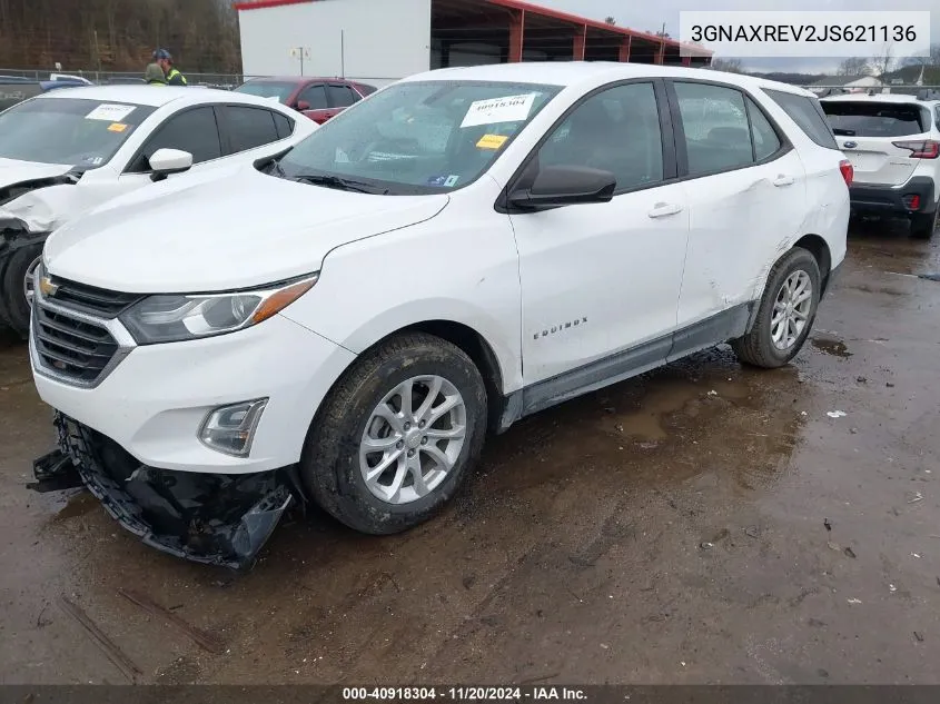 2018 Chevrolet Equinox Ls VIN: 3GNAXREV2JS621136 Lot: 40918304