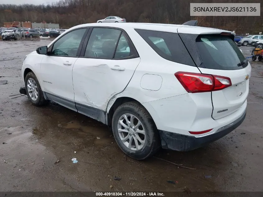 2018 Chevrolet Equinox Ls VIN: 3GNAXREV2JS621136 Lot: 40918304