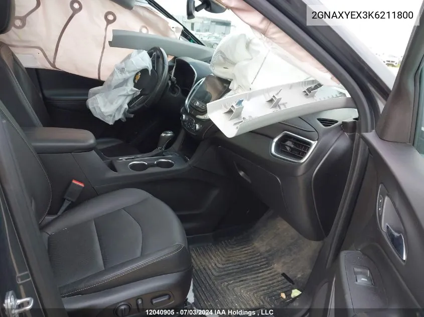 2GNAXYEX3K6211800 2019 Chevrolet Equinox