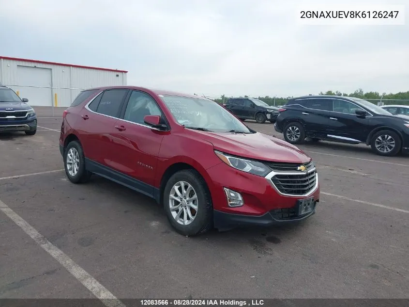 2GNAXUEV8K6126247 2019 Chevrolet Equinox