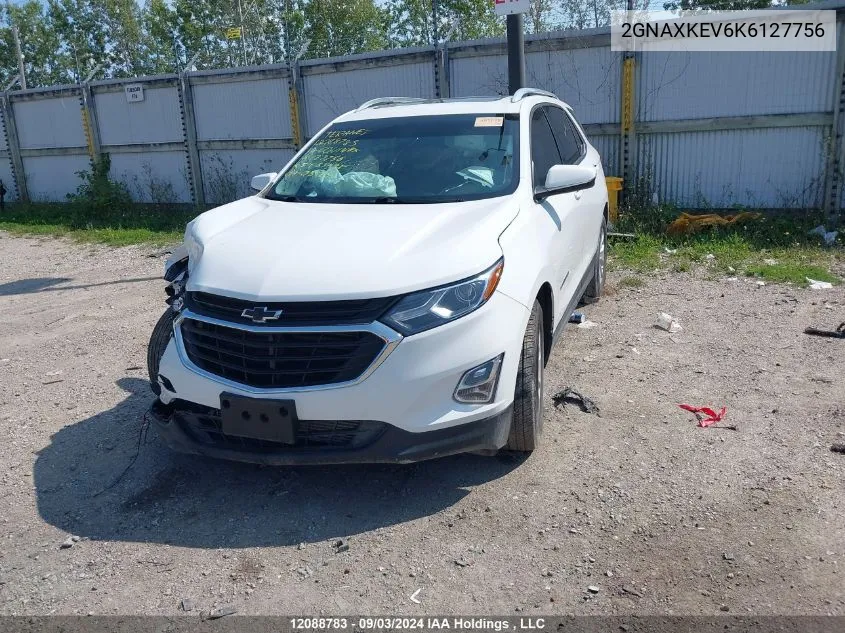 2019 Chevrolet Equinox Lt VIN: 2GNAXKEV6K6127756 Lot: 12088783