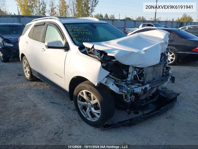 2019 Chevrolet Equinox VIN: 2GNAXVEX9K6191941 Lot: 12125825