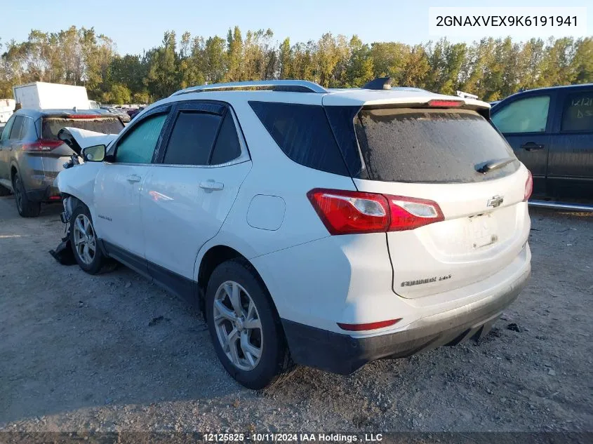 2019 Chevrolet Equinox VIN: 2GNAXVEX9K6191941 Lot: 12125825