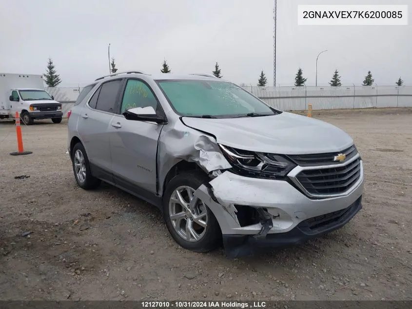 2019 Chevrolet Equinox VIN: 2GNAXVEX7K6200085 Lot: 12127010