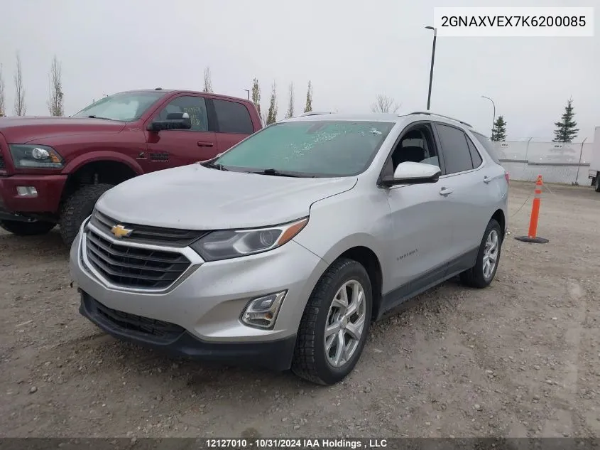 2019 Chevrolet Equinox VIN: 2GNAXVEX7K6200085 Lot: 12127010