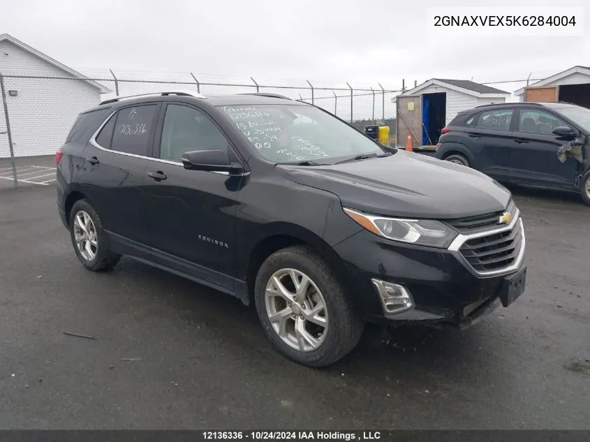 2019 Chevrolet Equinox VIN: 2GNAXVEX5K6284004 Lot: 12136336