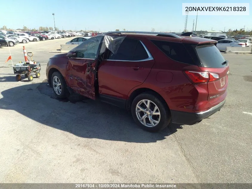 2019 Chevrolet Equinox Lt 2.0T VIN: 2GNAXVEX9K6218328 Lot: 20167934