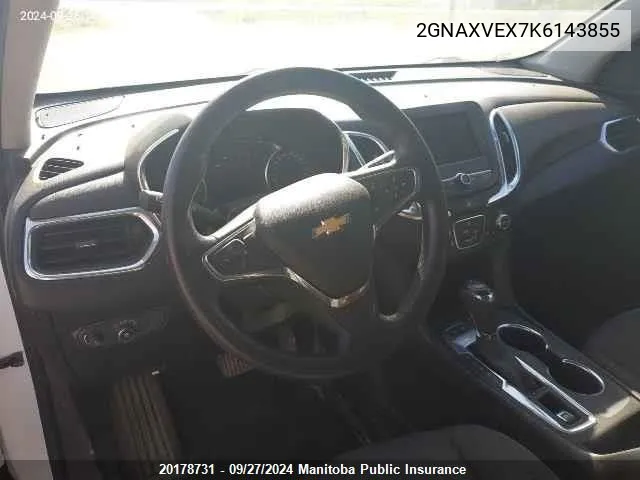 2GNAXVEX7K6143855 2019 Chevrolet Equinox Lt