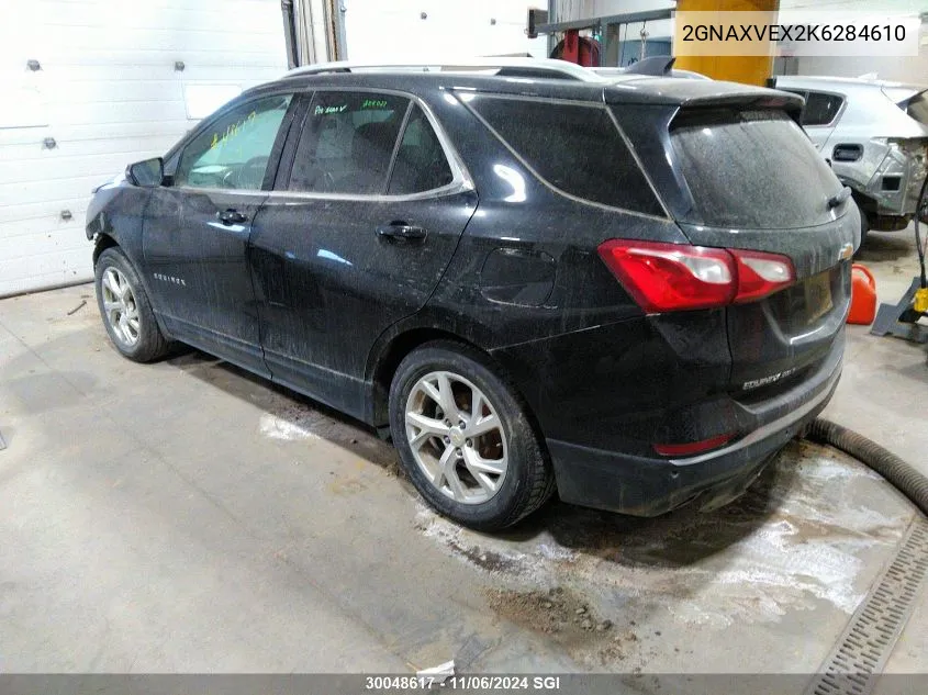 2019 Chevrolet Equinox Lt VIN: 2GNAXVEX2K6284610 Lot: 30048617