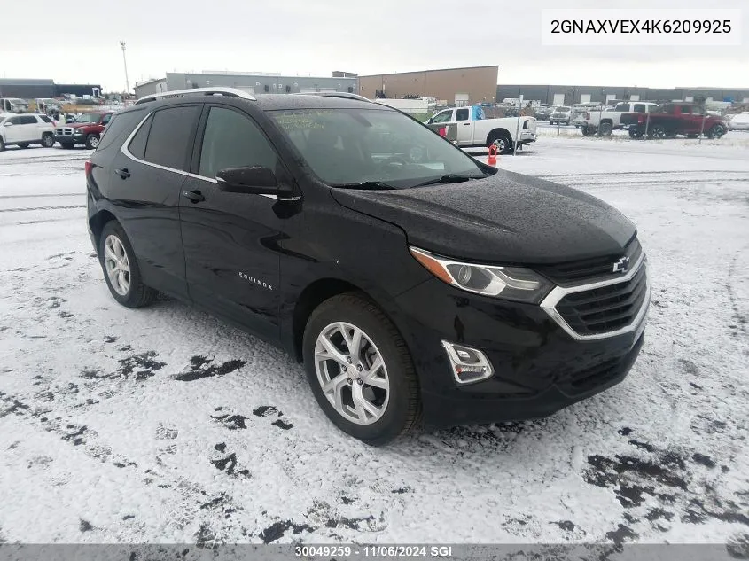 2019 Chevrolet Equinox Lt VIN: 2GNAXVEX4K6209925 Lot: 30049259