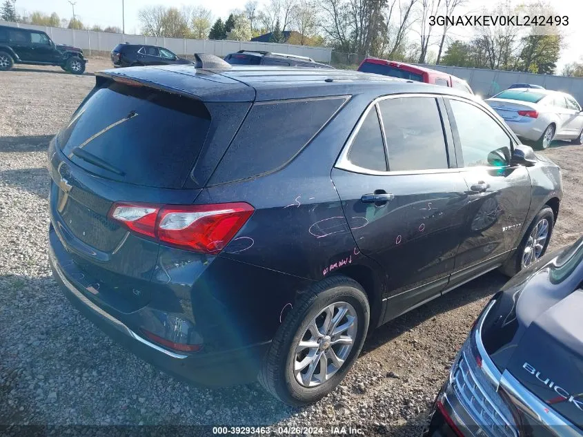 3GNAXKEV0KL242493 2019 Chevrolet Equinox Lt