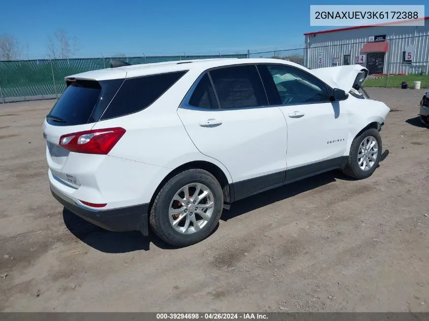 2GNAXUEV3K6172388 2019 Chevrolet Equinox Lt