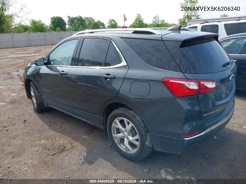 2019 Chevrolet Equinox Lt VIN: 2GNAXVEX5K6206340 Lot: 39426529