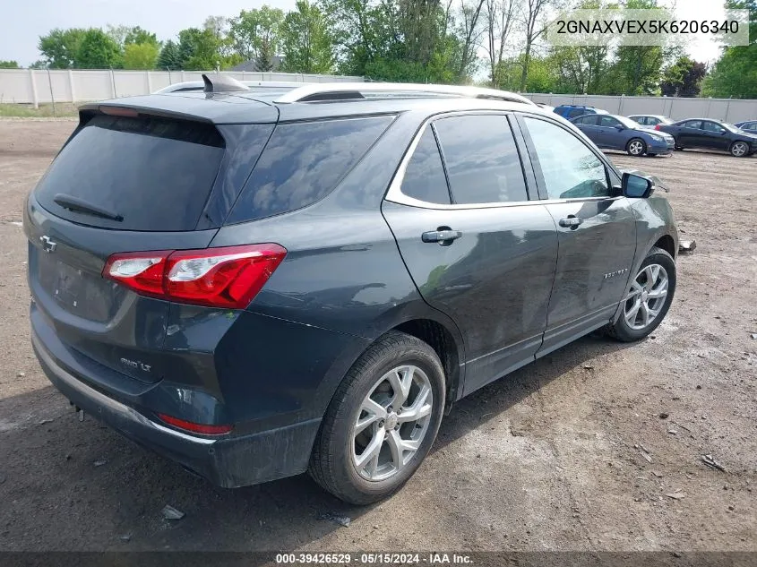 2019 Chevrolet Equinox Lt VIN: 2GNAXVEX5K6206340 Lot: 39426529