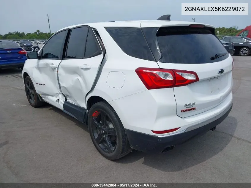 2019 Chevrolet Equinox Lt VIN: 2GNAXLEX5K6229072 Lot: 39442884