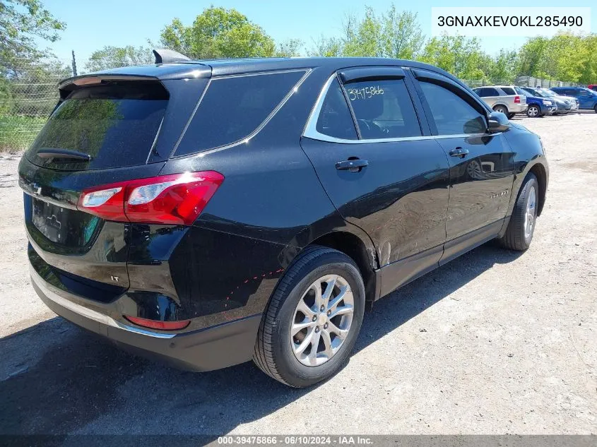 2019 Chevrolet Equinox Lt VIN: 3GNAXKEVOKL285490 Lot: 39475866