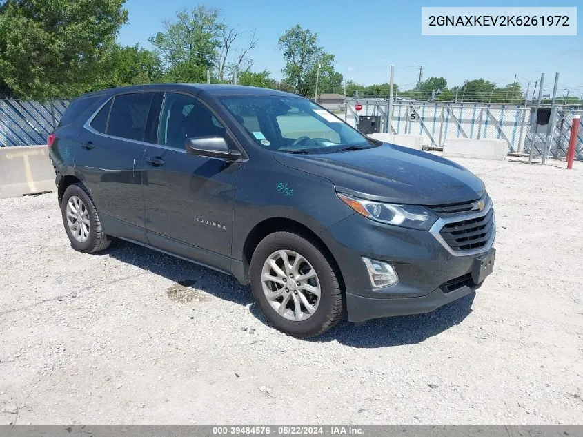 2019 Chevrolet Equinox Lt VIN: 2GNAXKEV2K6261972 Lot: 39484576