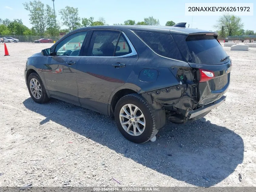 2019 Chevrolet Equinox Lt VIN: 2GNAXKEV2K6261972 Lot: 39484576