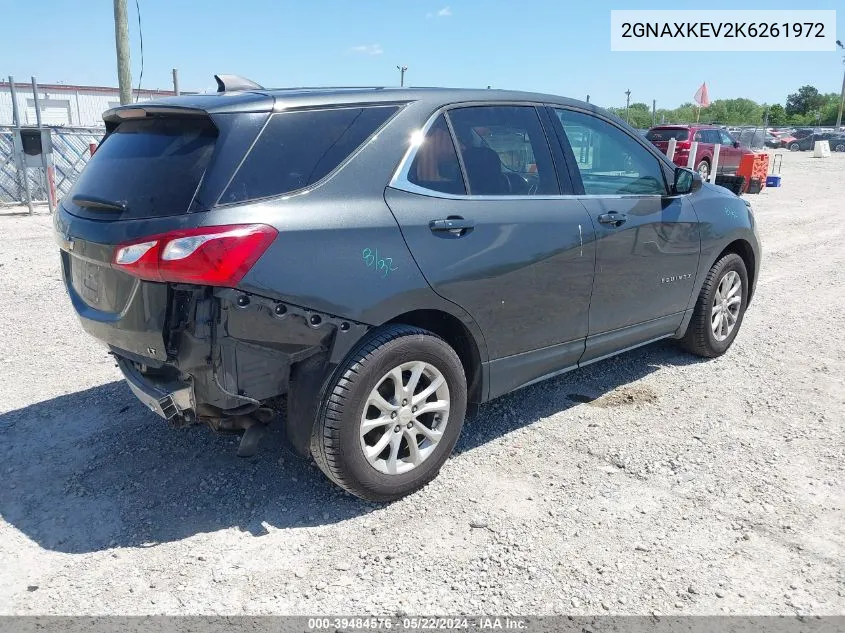 2019 Chevrolet Equinox Lt VIN: 2GNAXKEV2K6261972 Lot: 39484576