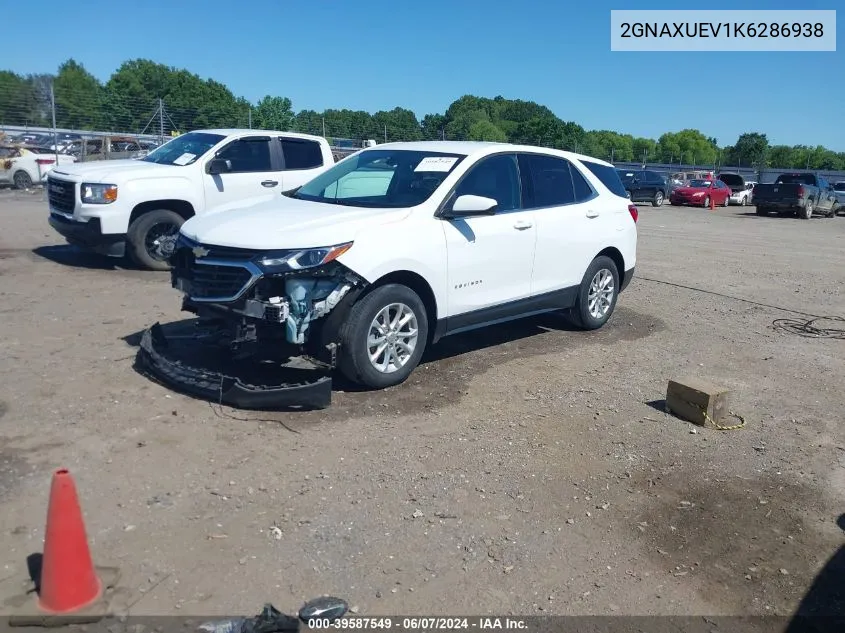 2GNAXUEV1K6286938 2019 Chevrolet Equinox Lt