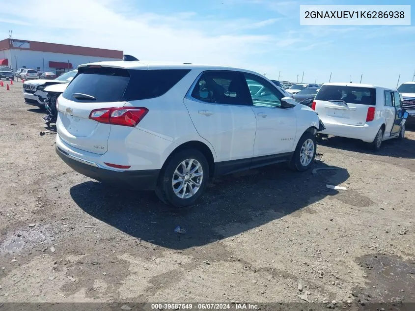 2GNAXUEV1K6286938 2019 Chevrolet Equinox Lt