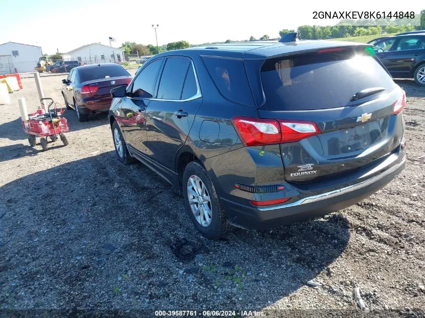 2019 Chevrolet Equinox Lt VIN: 2GNAXKEV8K6144848 Lot: 39587761