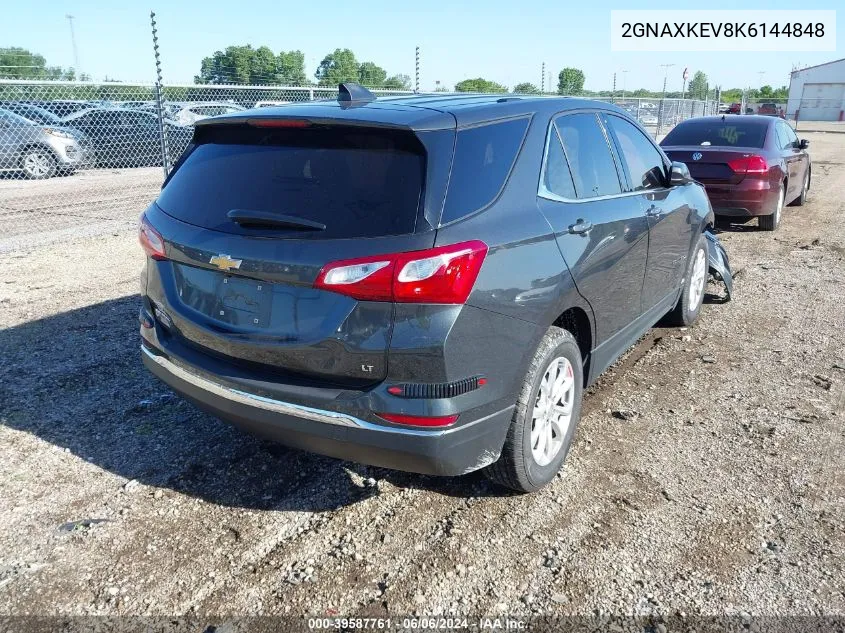 2GNAXKEV8K6144848 2019 Chevrolet Equinox Lt