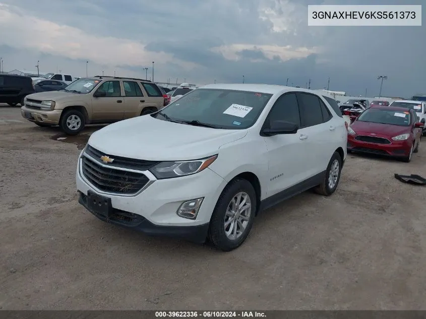 3GNAXHEV6KS561373 2019 Chevrolet Equinox Ls