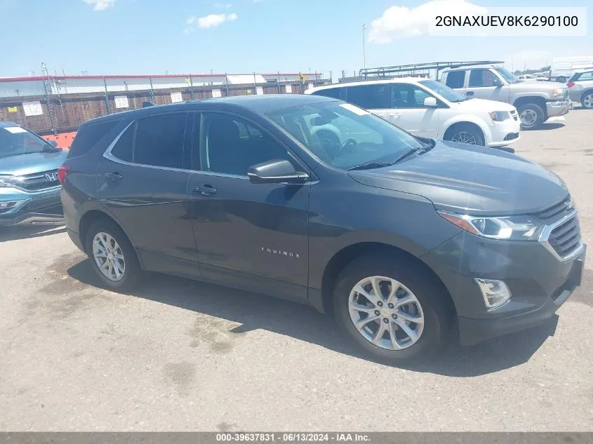 2019 Chevrolet Equinox Lt VIN: 2GNAXUEV8K6290100 Lot: 39637831