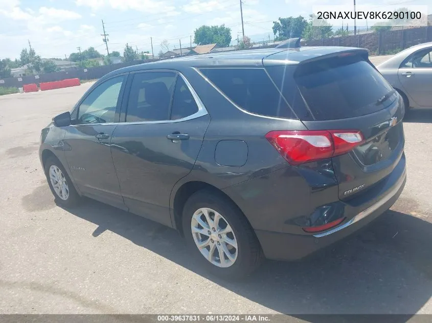 2019 Chevrolet Equinox Lt VIN: 2GNAXUEV8K6290100 Lot: 39637831