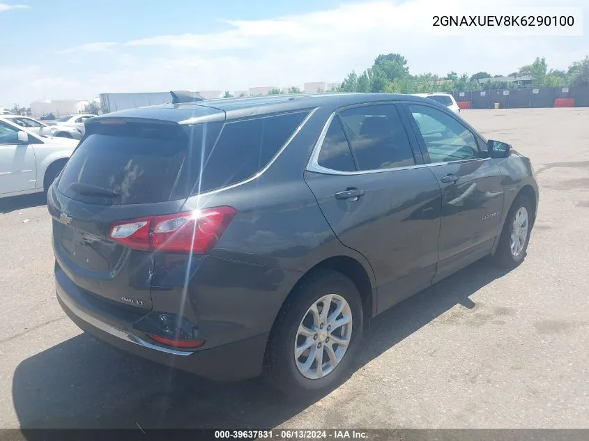 2019 Chevrolet Equinox Lt VIN: 2GNAXUEV8K6290100 Lot: 39637831