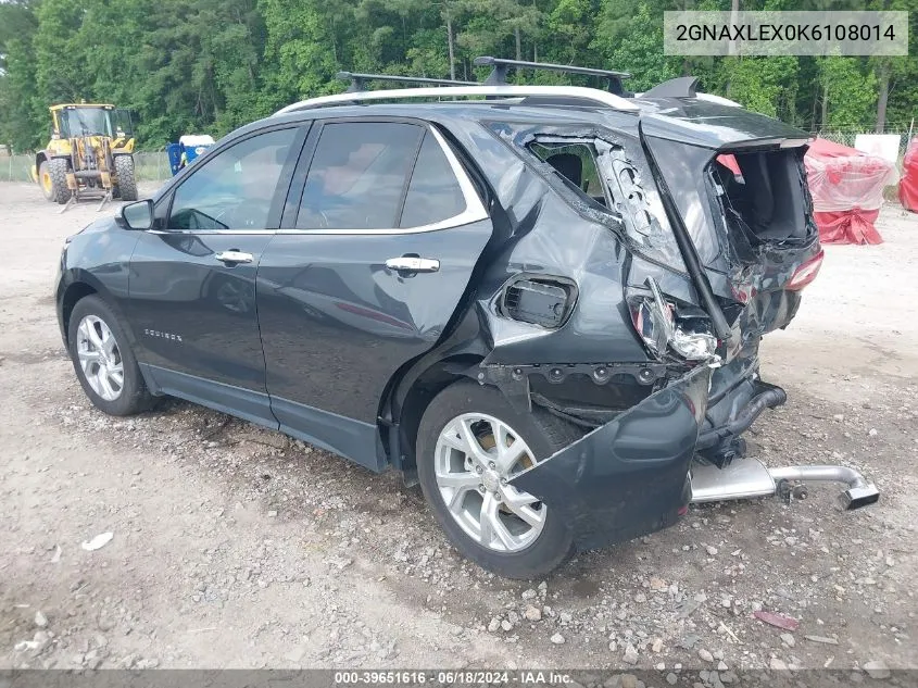 2GNAXLEX0K6108014 2019 Chevrolet Equinox Lt