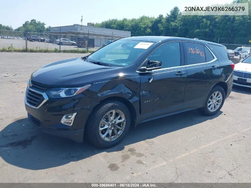 2019 Chevrolet Equinox Lt VIN: 2GNAXJEV3K6266379 Lot: 39686401