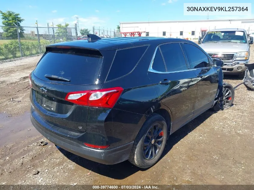 2019 Chevrolet Equinox Lt VIN: 3GNAXKEV9KL257364 Lot: 39774600