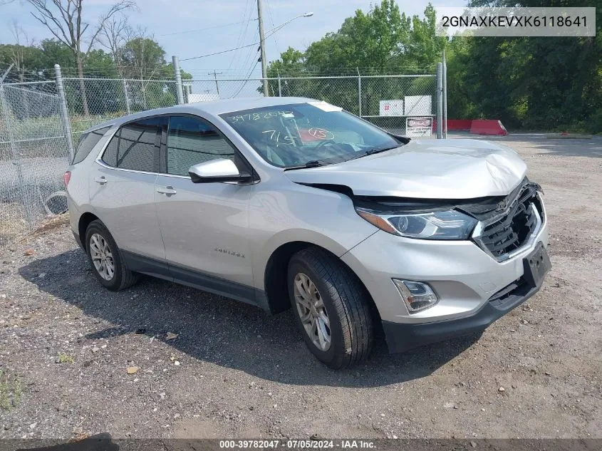 2019 Chevrolet Equinox Lt VIN: 2GNAXKEVXK6118641 Lot: 39782047